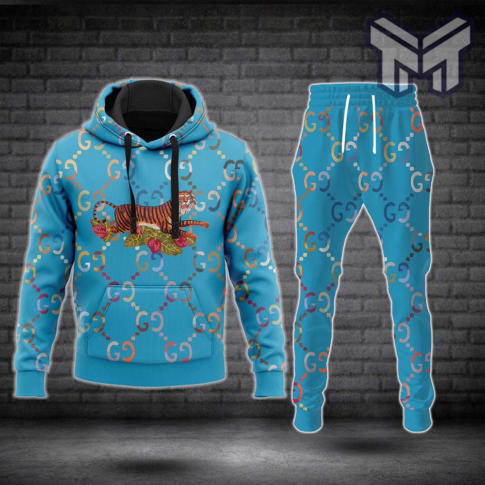 Louis vuitton blue hoodie sweatpants pants hot 2023 lv luxury brand  clothing clothes outfit for men - Muranotex Store