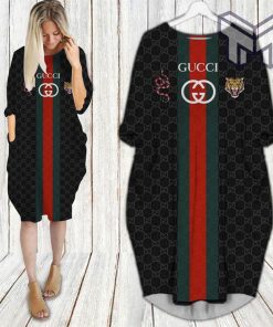 Gucci tiger snake batwing pocket dress luxury clothing clothes outfit for women hot 2023