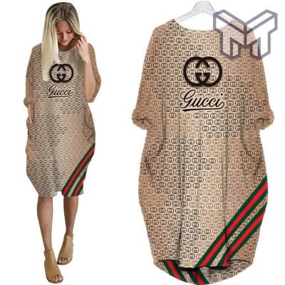 Gucci vintage batwing pocket dress luxury brand clothing clothes outfit for women hot 2023