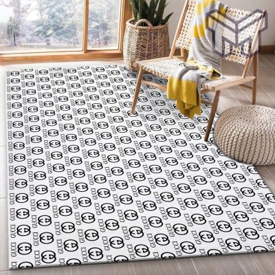 Gucci white luxury area rug for living room bedroom carpet floor mats keep warm in winter mat type03