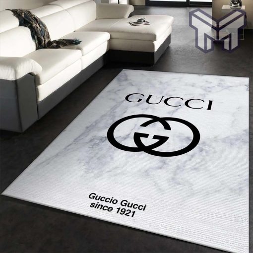 Gucci white luxury area rug for living room bedroom carpet floor mats keep warm in winter mat type05