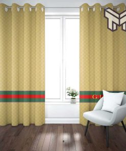 Gucci yellow luxury fashion window curtain trending 2023 for home decor