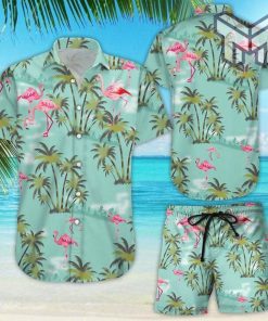 Hawaii Shirt Flamingo Island Hawaiian Shirt And Shorts