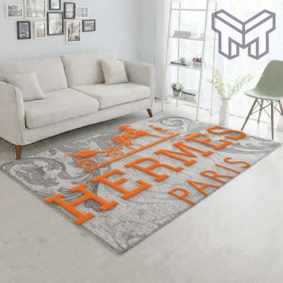 Hermes area rug for christmas living room rug floor mats keep warm in winter