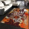 Hermes area rug living room rug christmas gift us decor