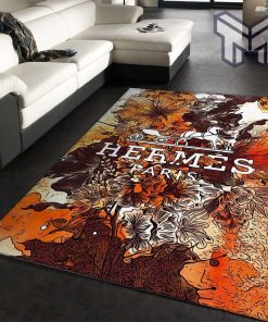 Hermes area rug living room rug christmas gift us decor