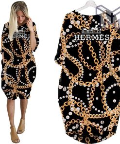 Hermes fashion batwing pocket dress luxury brand clothing clothes outfit for women hot 2023 Type01