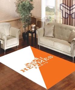 Hermes orange living room carpet rugs