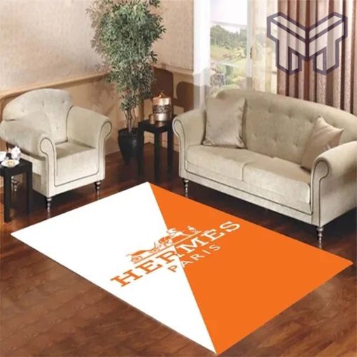 Hermes orange living room carpet rugs