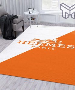 Hermes orange living room rug carpet rugs