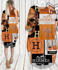 Hermes paris batwing pocket dress luxury clothing clothes outfit for women hot 2023