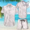 Hibiscus Hawaiian Shirt White On White Classic Hibiscus Button Down Shirt Hawaii Gift