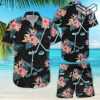 Hockey Hawaii Shirt Blue Hockey With Colorful Floral Tropical Hawaii Shirt Gifts For Golf Players