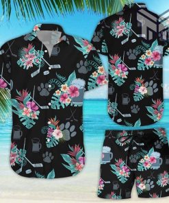 Hockey Hawaiian Shirt Hockey And Beer For Life Tropical Hawaiian Shirt - Summer Gift For Hockey Lovers