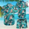 Husky Hawaiian Shirt Floral Tropical Husky Button Down Shirt Gifts For Dog Owners