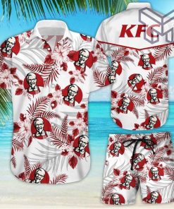 KFC Tropical Flower Aloha Hawaiian Shirts and short v5 Summer hawaiian day 3d Hawaii shirt