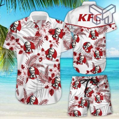 KFC Tropical Flower Aloha Hawaiian Shirts and short v5 Summer hawaiian day 3d Hawaii shirt