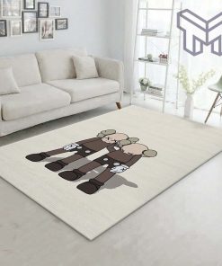 Kaws along the way brown rug living room rug floor decor home decorations