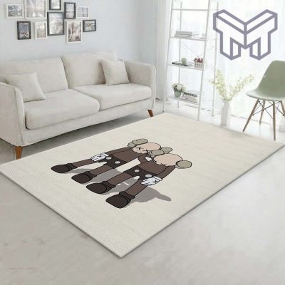 Kaws along the way brown rug living room rug floor decor home decorations