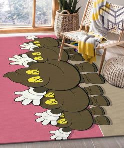 Kaws area rug living room rug carpet christmas gift floor mats keep warm in winter