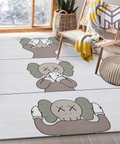 Kaws area rug living room rug floor decor home decorations