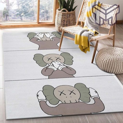 Kaws area rug living room rug floor decor home decorations