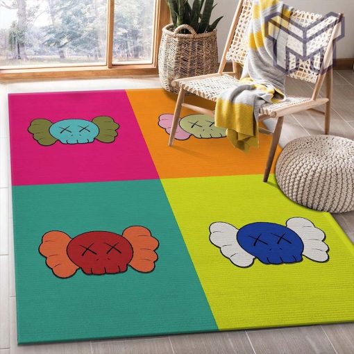 Kaws area rugs living room rug christmas gift us decor