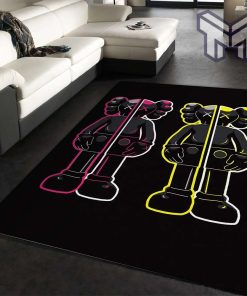 Kaws area rugs living room rug floor decor home decorations