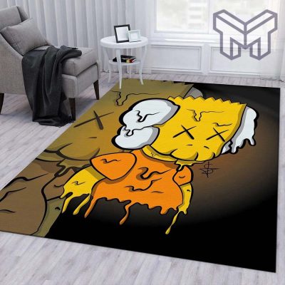 Kaws bart fashion brand area rug for christmas living room rug floor decor home decorations