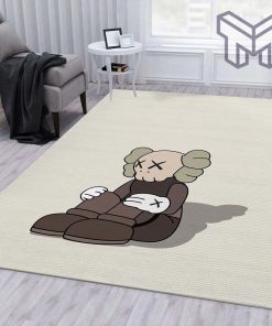 Kaws illustration area rug living room rug floor decor home decorations