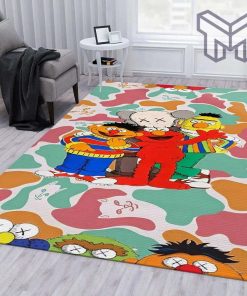 Kaws jvrrr style fashion brand area rug living room rug christmas gift floor mats keep warm in winter