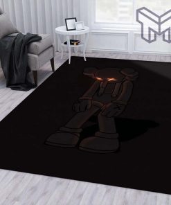 Kaws lie glow area rug for christmas living room rug floor decor floor mats keep warm in winter