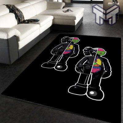 Kaws rectangle rug living room rug floor decor home decorations