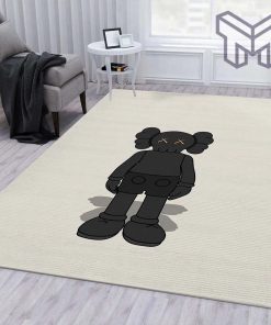 Kaws standing black rug living room rug family gift us decor