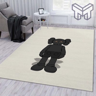 Kaws standing black rug living room rug family gift us decor