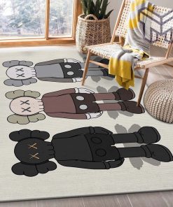 Kaws standing set area rug bedroom rug family gift us decor