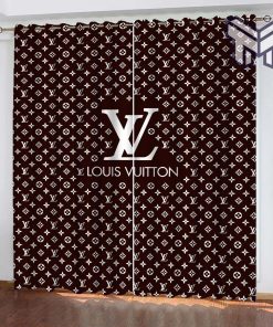 Louis vuiton new premium logo fashion luxury brand window curtain window decor,curtain waterproof with sun block