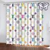 Louis vuiton printed premium logo fashion luxury brand window curtain window decor,curtain waterproof with sun block