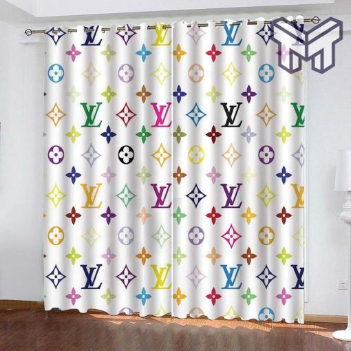 Louis vuiton printed premium logo fashion luxury brand window curtain window decor,curtain waterproof with sun block