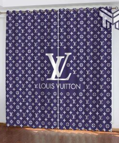 Louis vuiton violet logo fashion luxury brand window curtain window decor,curtain waterproof with sun block