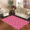 Louis vuitton Lv pink living room carpet rugs