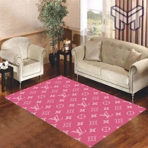 Louis vuitton Lv pink living room carpet rugs