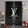 Louis vuitton amazing luxury brand window curtain living room window decor,curtain waterproof with sun block