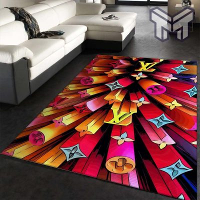 Louis vuitton area rug living room rug floor decor home decorations