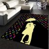 Louis vuitton area rugs living room rug floor decor home decorations