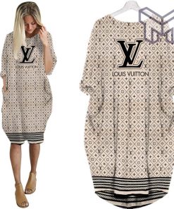 Louis vuitton batwing pocket dress lv luxury brand clothing clothes outfit for women hot 2023 Type02
