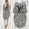 Louis vuitton bling batwing pocket dress lv luxury brand clothing clothes outfit for women hot 2023 Type01