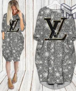 Louis vuitton bling batwing pocket dress lv luxury brand clothing clothes outfit for women hot 2023 Type01