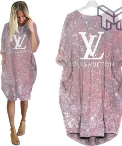 Louis vuitton bling batwing pocket dress lv luxury brand clothing clothes outfit for women hot 2023 Type02