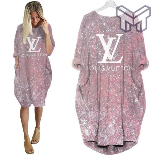 Louis vuitton bling batwing pocket dress lv luxury brand clothing clothes outfit for women hot 2023 Type02